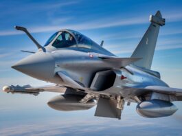 Rafale de l'armée de l'air croate en vol, standard F4