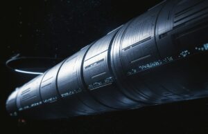 Chrysalis, 58 km de long et 400 ans de voyage : le plan concret pour envoyer 1000 humains vers Proxima b Illustration réaliste du vaisseau Chrysalis dans l’espace profond